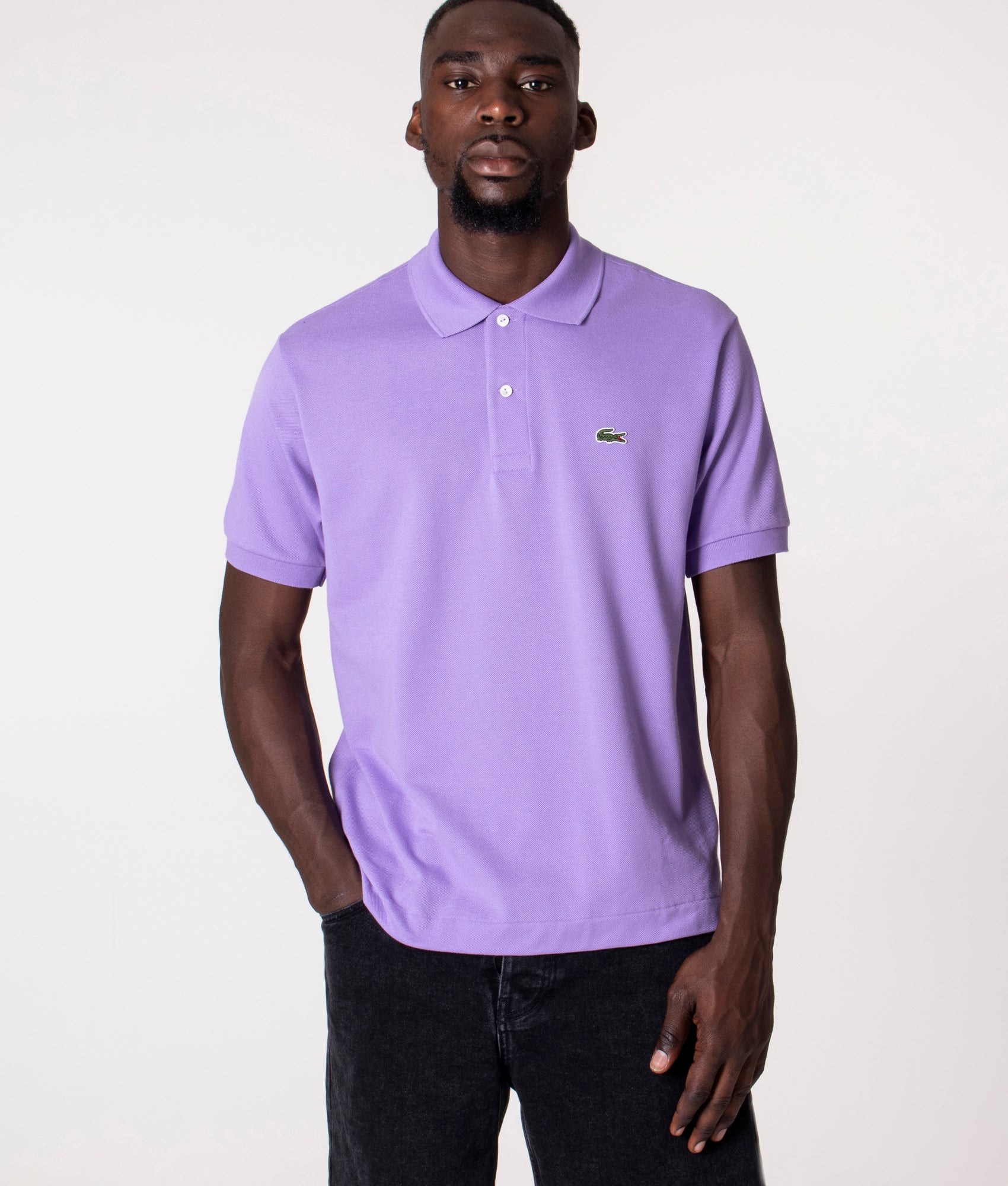 Relaxed Croc Logo L1212 Polo Neva Purple | EQVVS