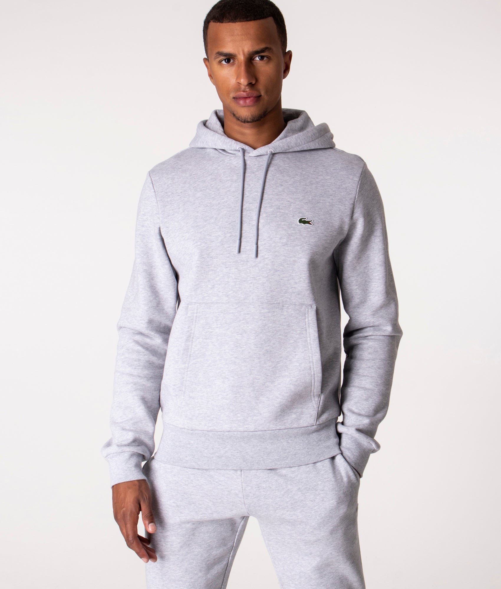 Lacoste pullover hoodie grey Clearance