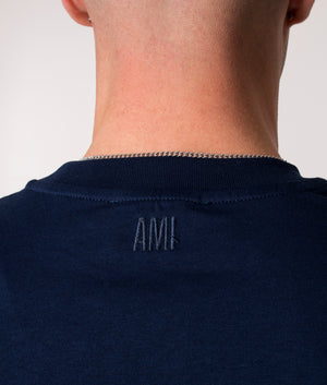 ADC-Small-Logo-T-Shirt-Nautic-Blue-AMI-EQVVS