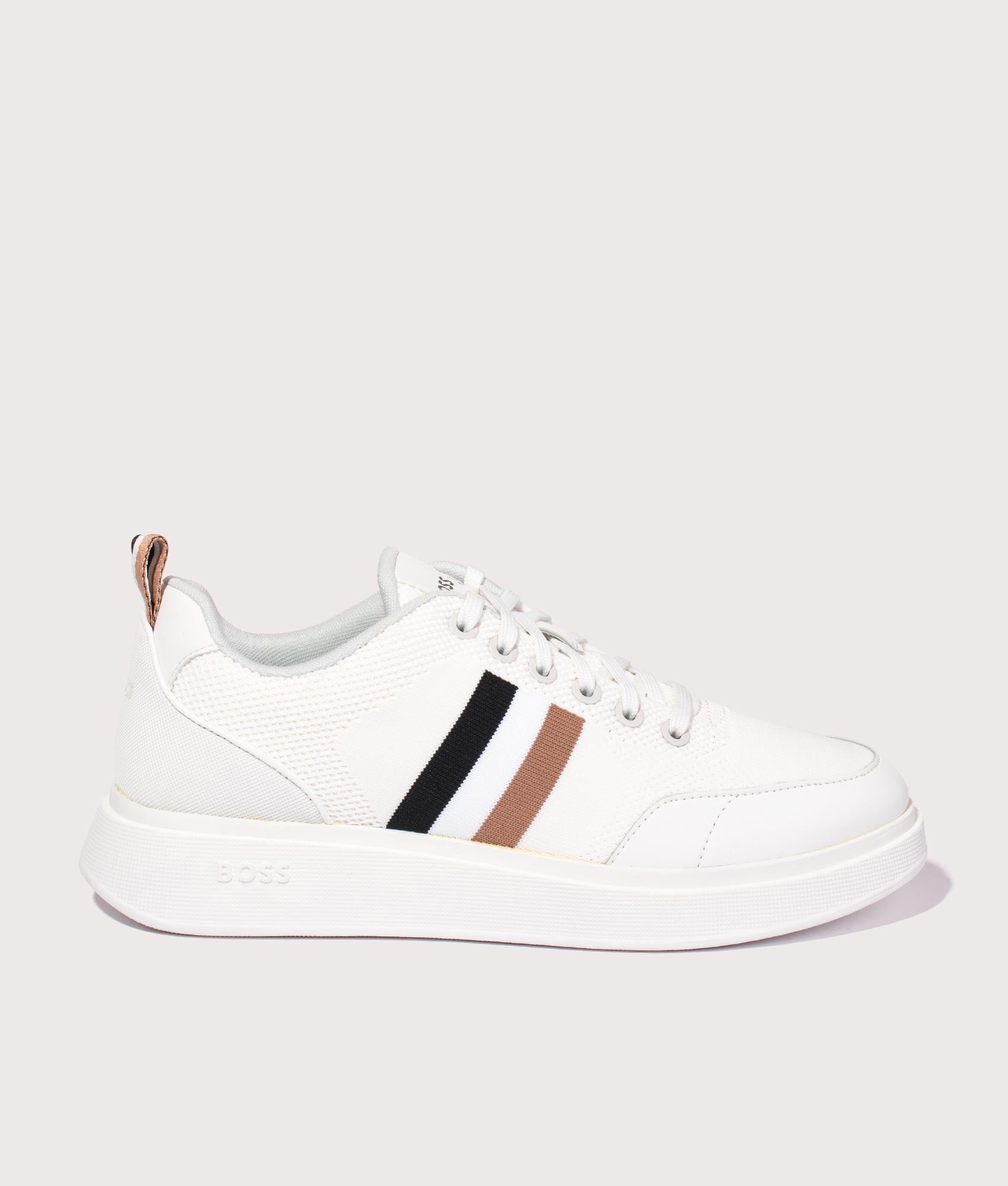 Bulton Runn Knwb Cupsole Trainers White | BOSS | EQVVS