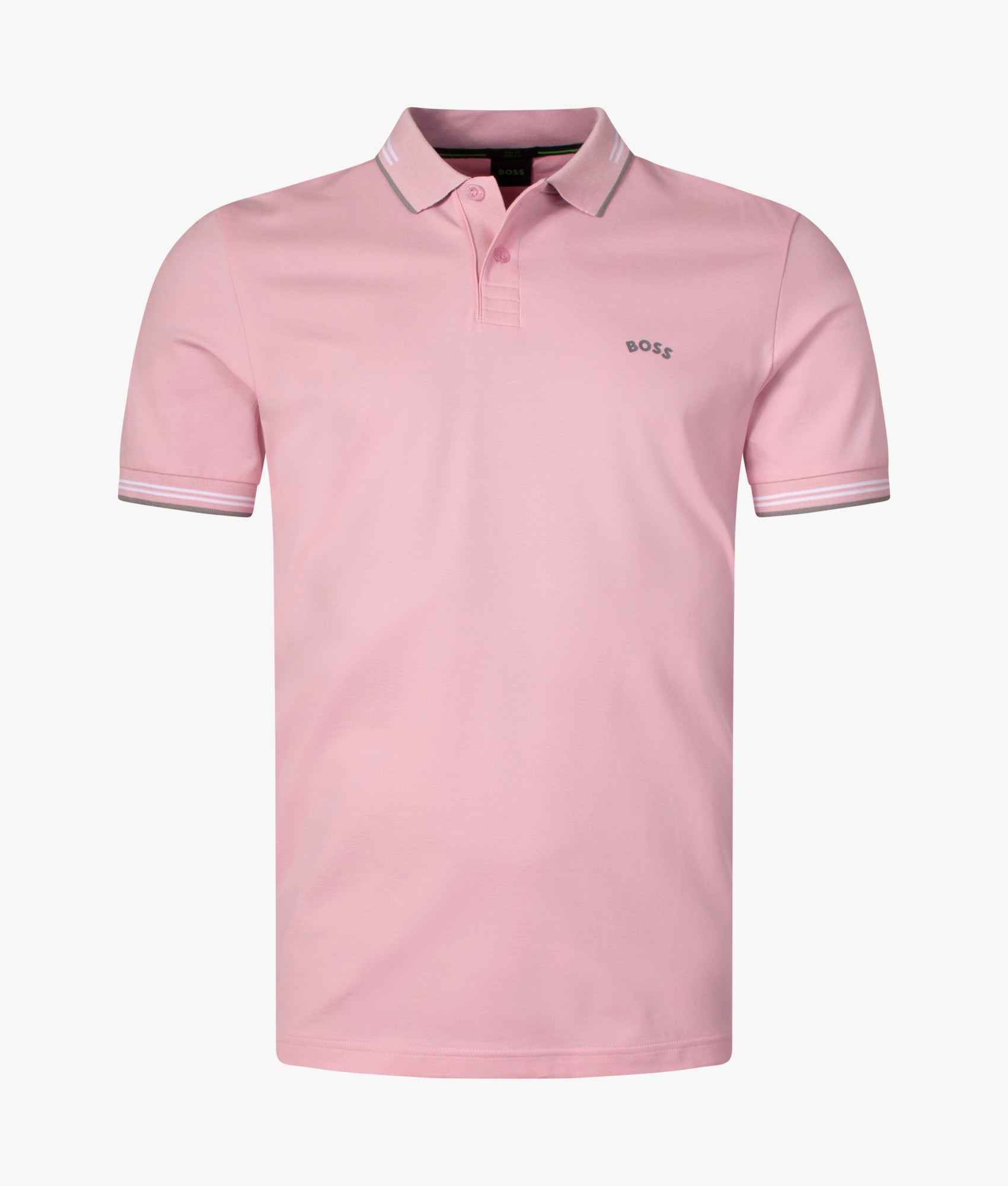 Polo Tshirt Hugo Boss Polo Shirt Pink Slim Fit Paul Curved Logo