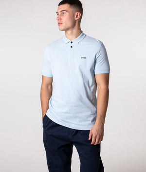 Slim Fit Paule Polo Shirt | 453 Light/Pastel Blue | BOSS | EQVVS