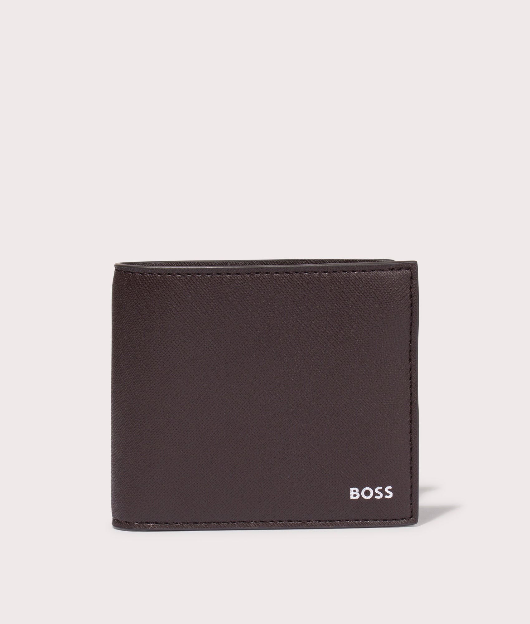 Hugo Boss Monogram 4 CC Con Pocket Black Leather Wallet 50407450 One Hugo Boss Monogram 4 CC Con Pocket Black Leather Wallet 50407450 One