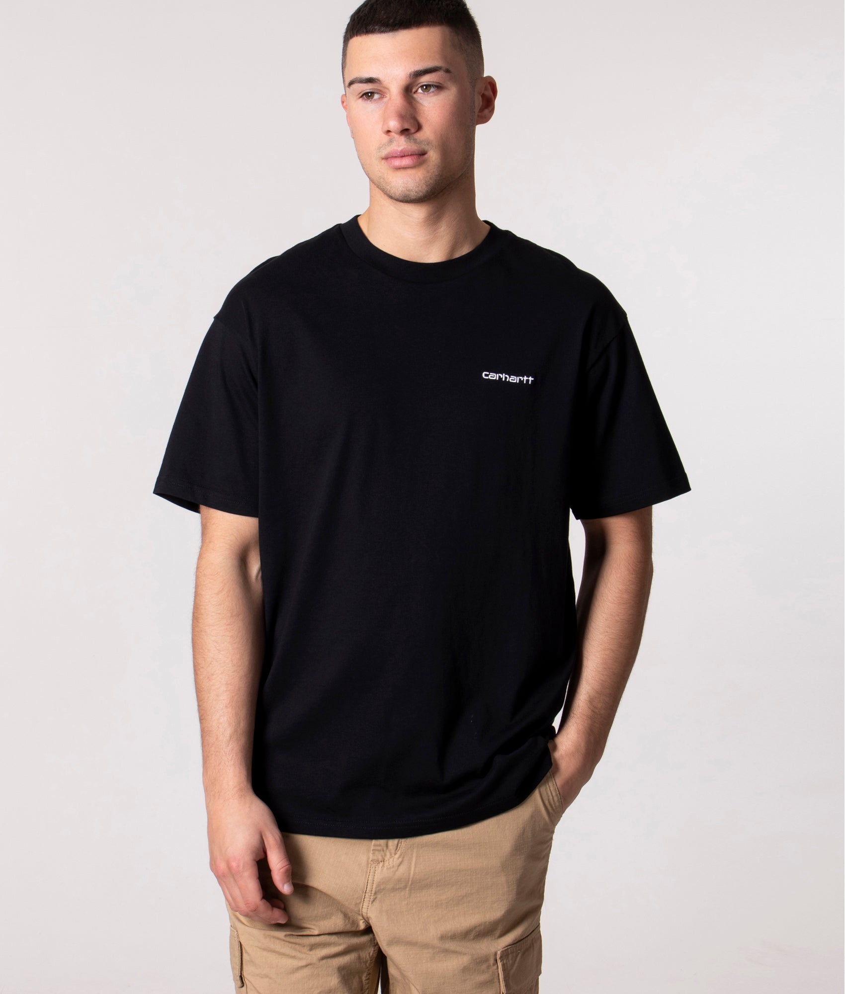 Script Embroidery T-Shirt-Carhartt-EQVVS