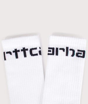 Carhartt-Logo-Socks-White/Black-Carhartt-WIP-EQVVS