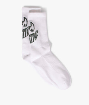 Grin-Socks-White/Hemlock-Green-Carhartt-WIP-EQVVS