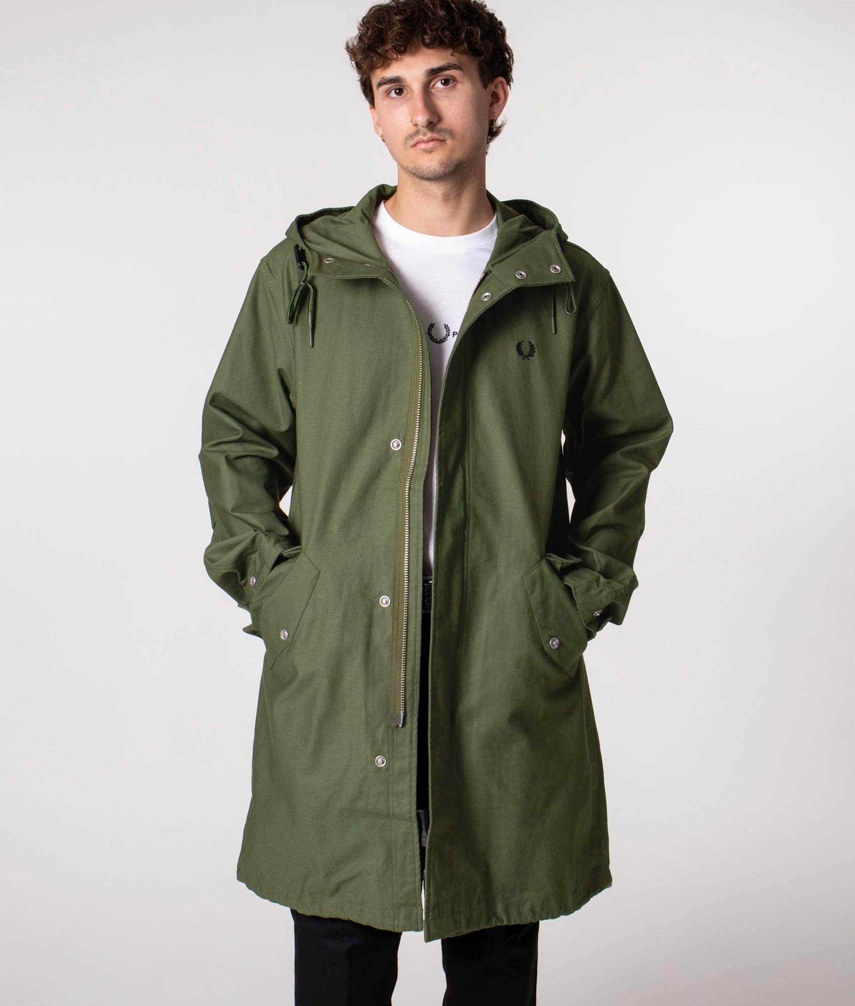 Mens Coats Fred Perry Winter Jacket Parka Mens Fred Perry Fishtail