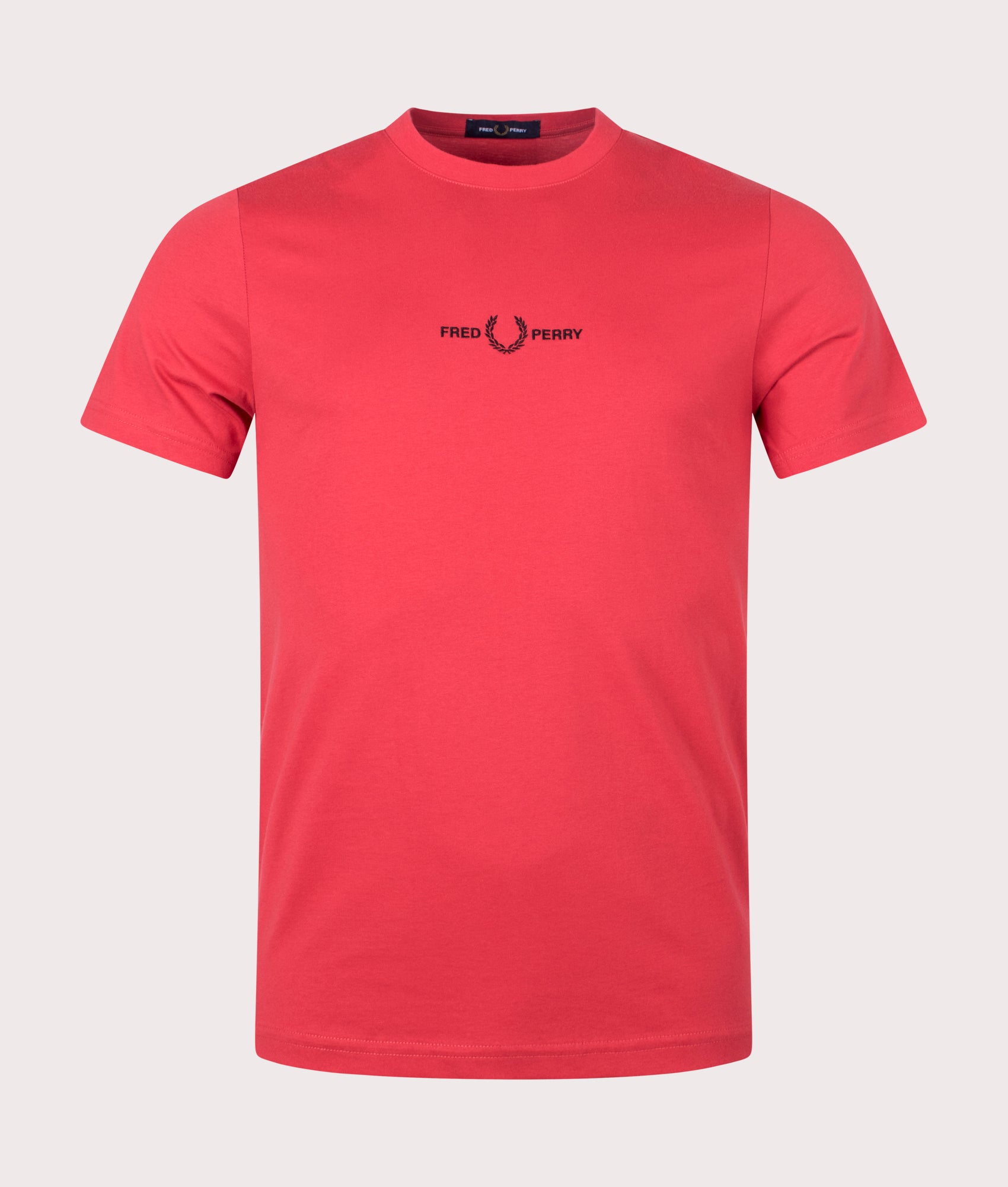 Embroidered T-Shirt Washed Red | Fred Perry | EQVVS
