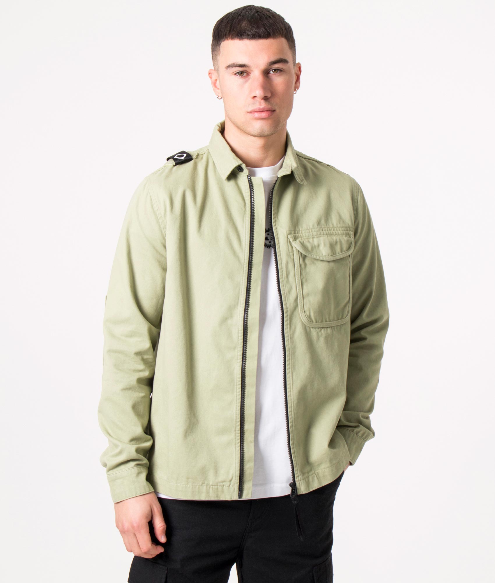 Overshirt Ma Strum Jacket Sale Uk Zip Through Overshirt Tea EQVVS