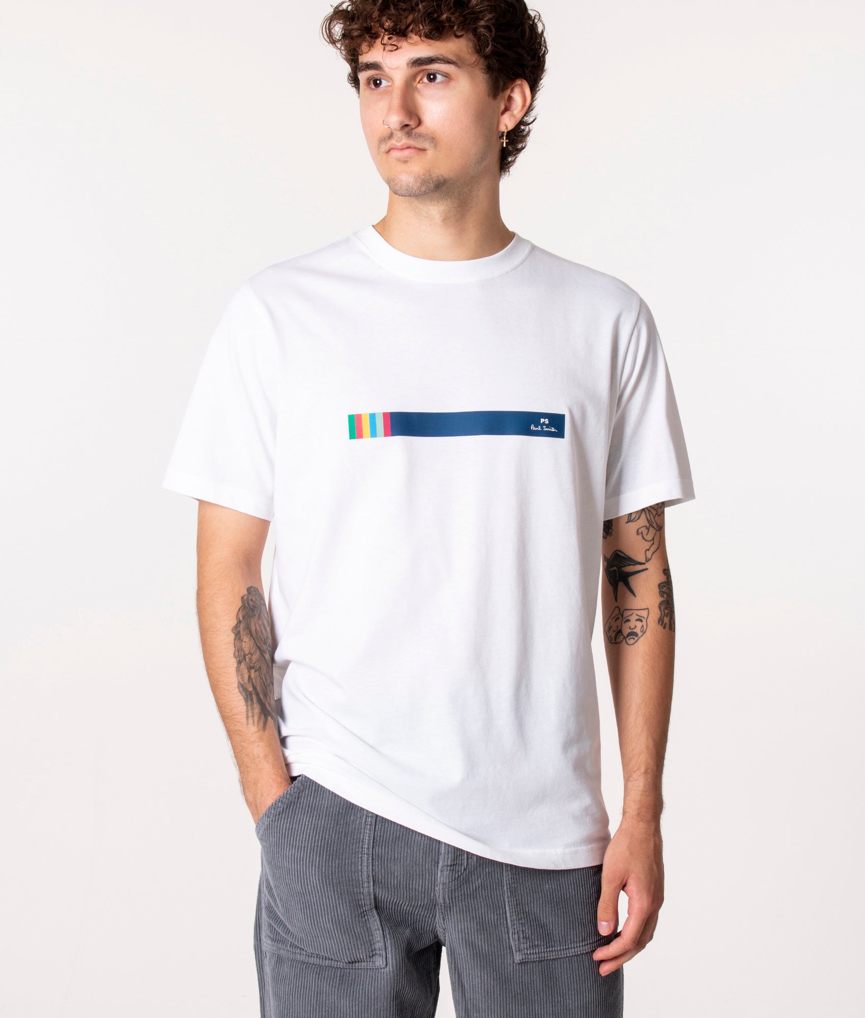 Striped T-shirt White | PS Paul Smith | EQVVS