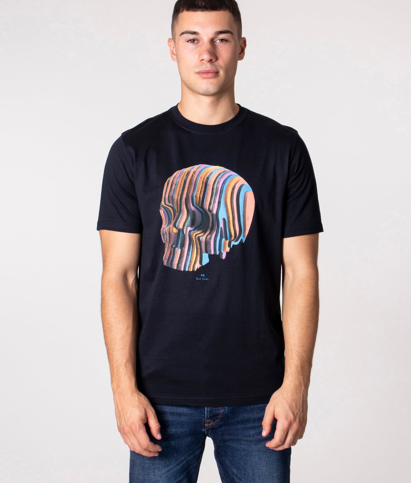 Multi Skull T-Shirt Very Dark Navy | PS Paul Smith | EQVVS