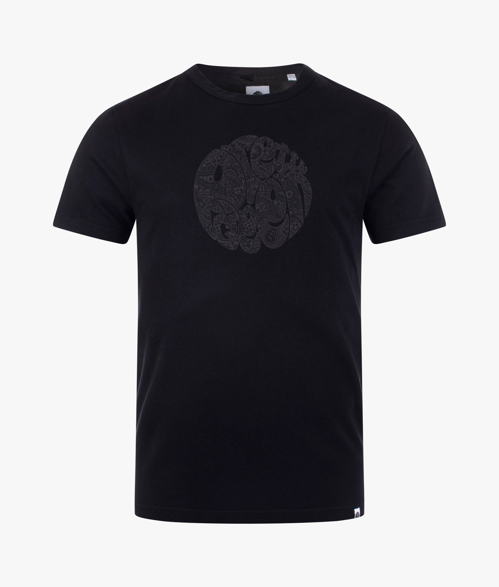 Tonal Wonderwall Paisley Print Logo T-Shirt Pretty Green EQVVS