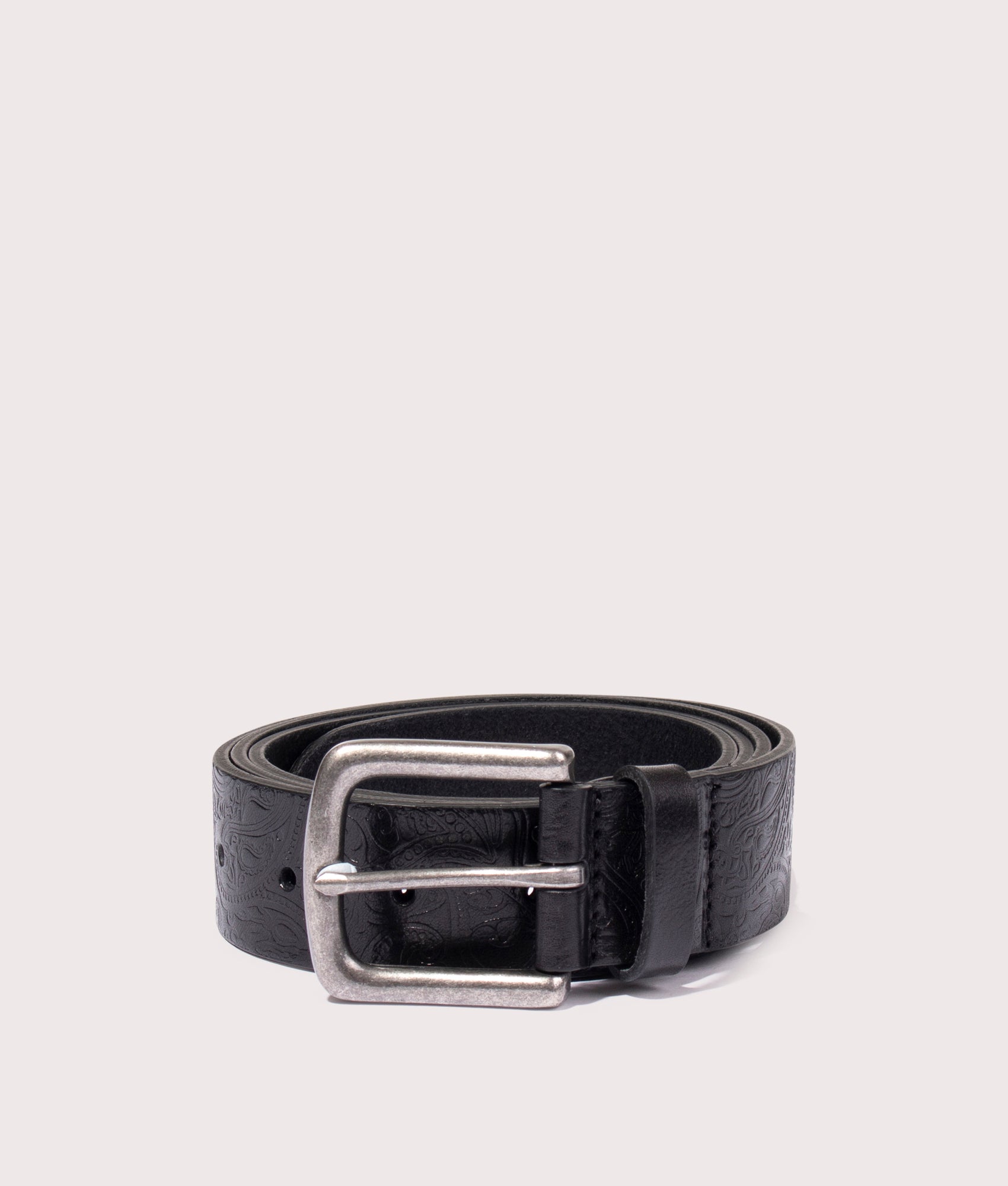 Paisley Embossed Leather Belt | Pretty Green | EQVVS