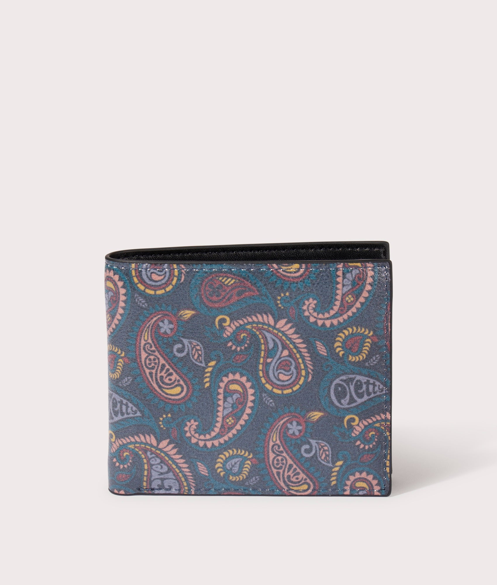 小物 Pretty Green Paisley Embossed Wallet ALLOWAY PAIS EMB BI BLK - Terraces Menswear