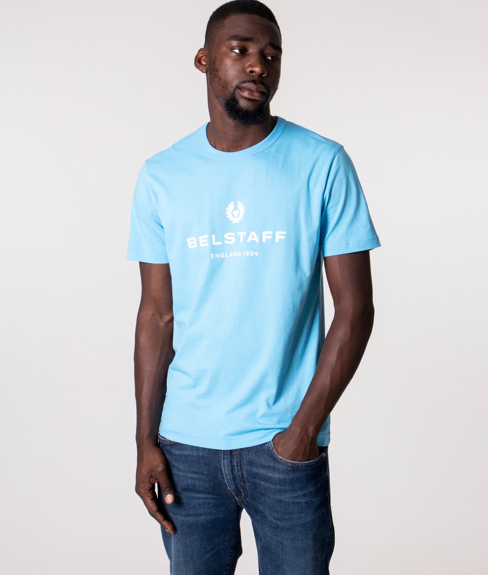 belstaff t shirt blue