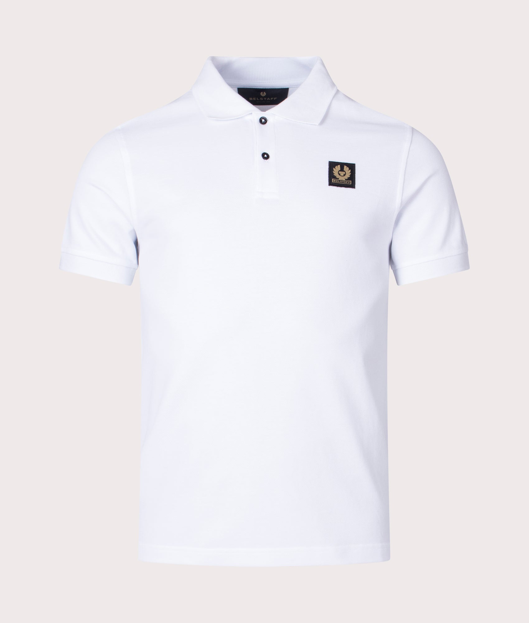 Belstaff Men's Polo Steel Con Patch White main image 1