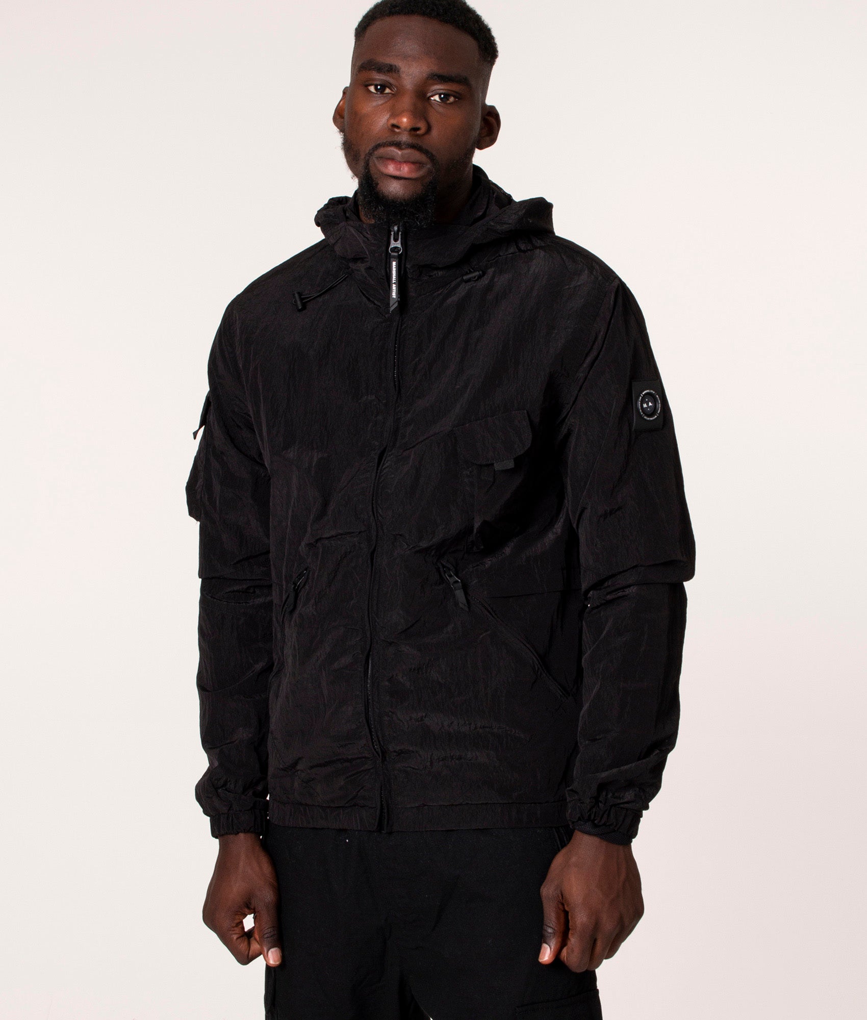 Scudo Nylon Jacket Black | Marshall Artist | EQVVS