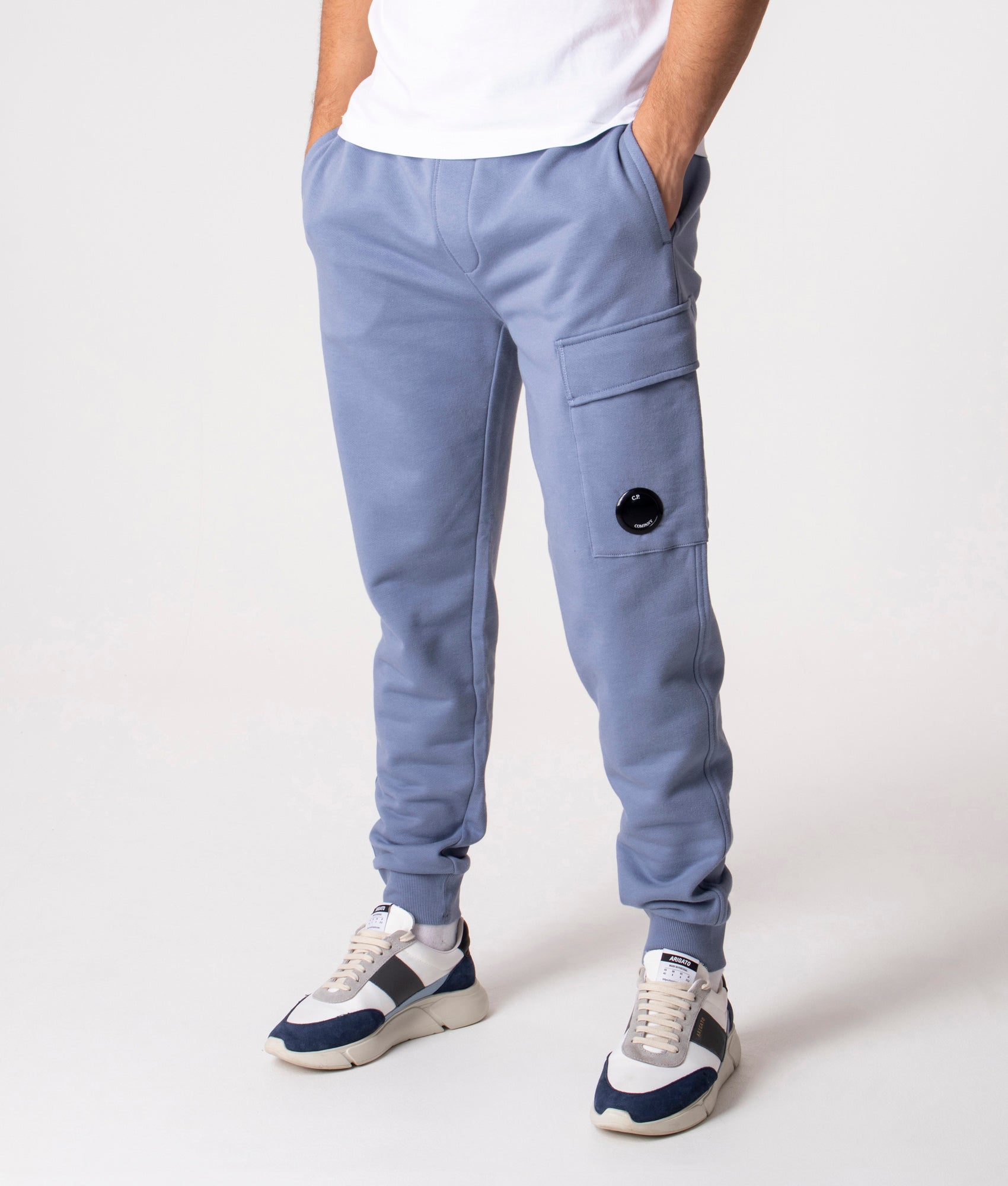 CP COMPANY, Boy'S Lens Fleece Jogging Bottoms, Kids, Closed Hem Fleece Jogging  Bottoms