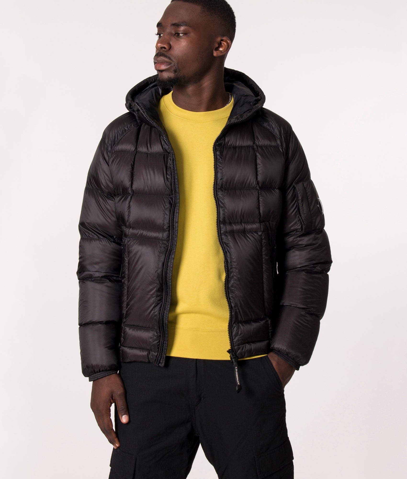 Dd Shell Cp Jacket Puffer DD Shell Medium Jacket Black Company