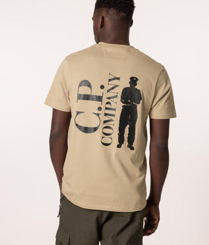 Relaxed-Fit-30/1-Jersey-Reverse-Print-T-Shirt-Cobblestone-C.P.Company-EQVVS