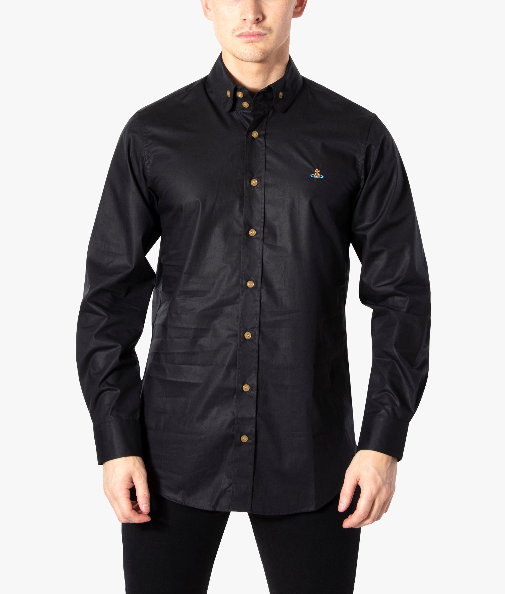 Slim Fit Two Button Krall Shirt Black Vivienne Westwood EQVVS