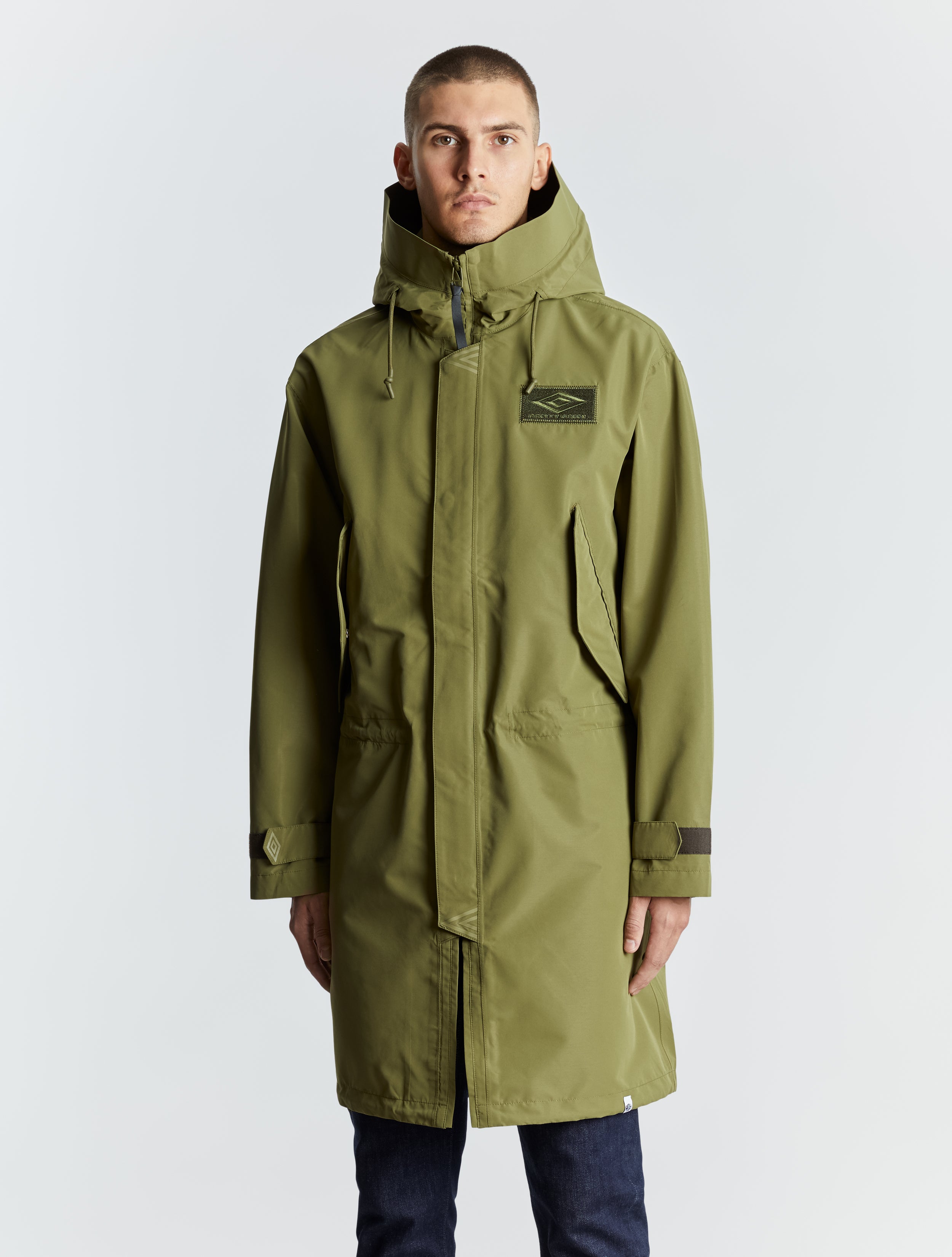 Pretty Green x Umbro Seam Sealed Parka Khaki | Pretty Green | EQVVS