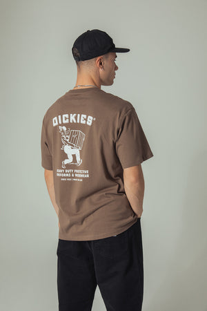 Dickies T-shirt on James, Back Shot