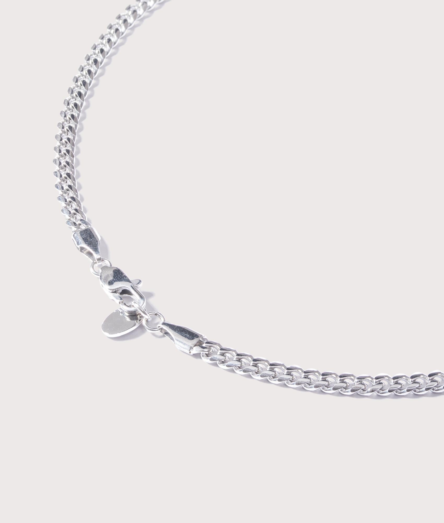 Silver Stainless Steel Cuban Link Chain 4mm 22"