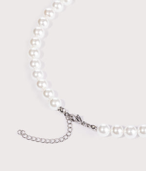 The Mysterious Jeweller 8mm Pearl Necklace 18" Clasp EQVVS
