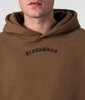 Relaxed Fit Neural Hoodie Brown PLEASURES EQVVS - Main Image