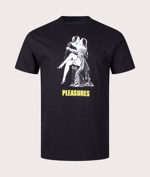 French-Kiss-T-Shirt-Black-PLEASURES-EQVVS-Front-Image