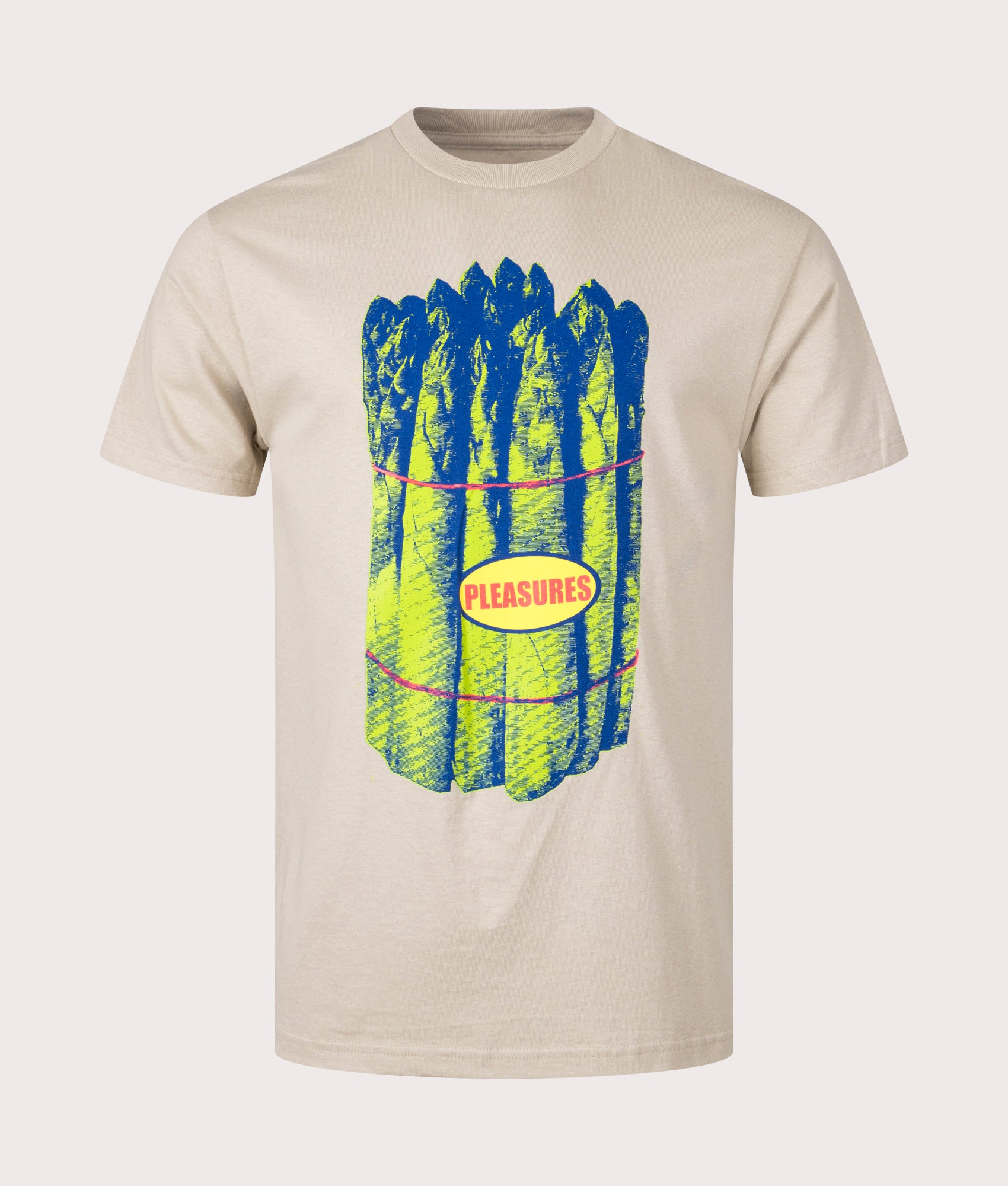 Veggie-T-Shirt-Sand-PLEASURES-EQVVS-Front-Image