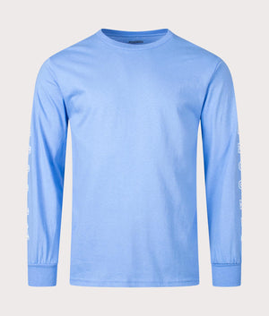 Long-Sleeve-Sign-T-Shirt-Carolina-Blue-PLEASURES-EQVVS-Front-Image