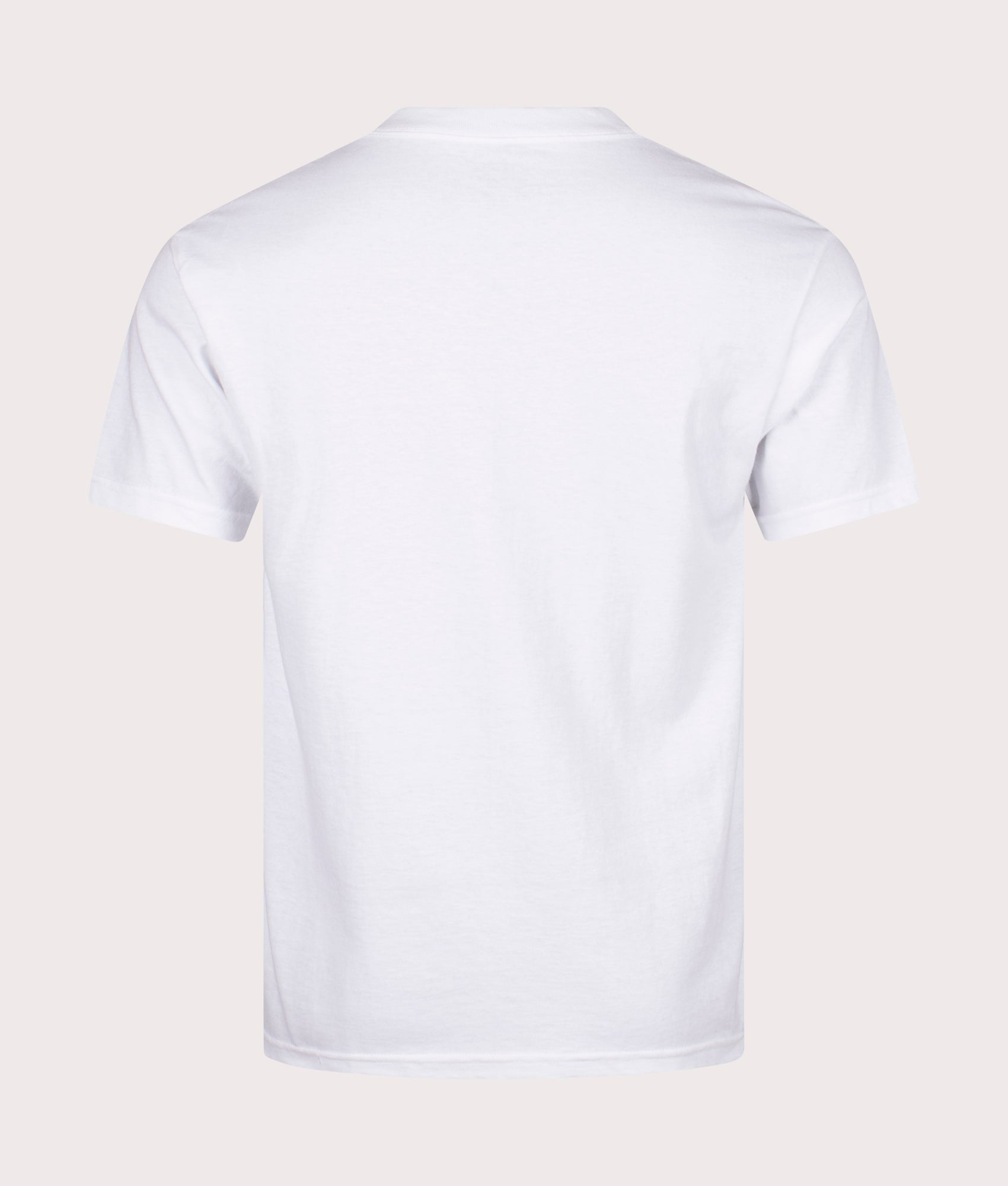 Gift T-Shirt in White by Pleasures. EQVVS Back Angle Shot.