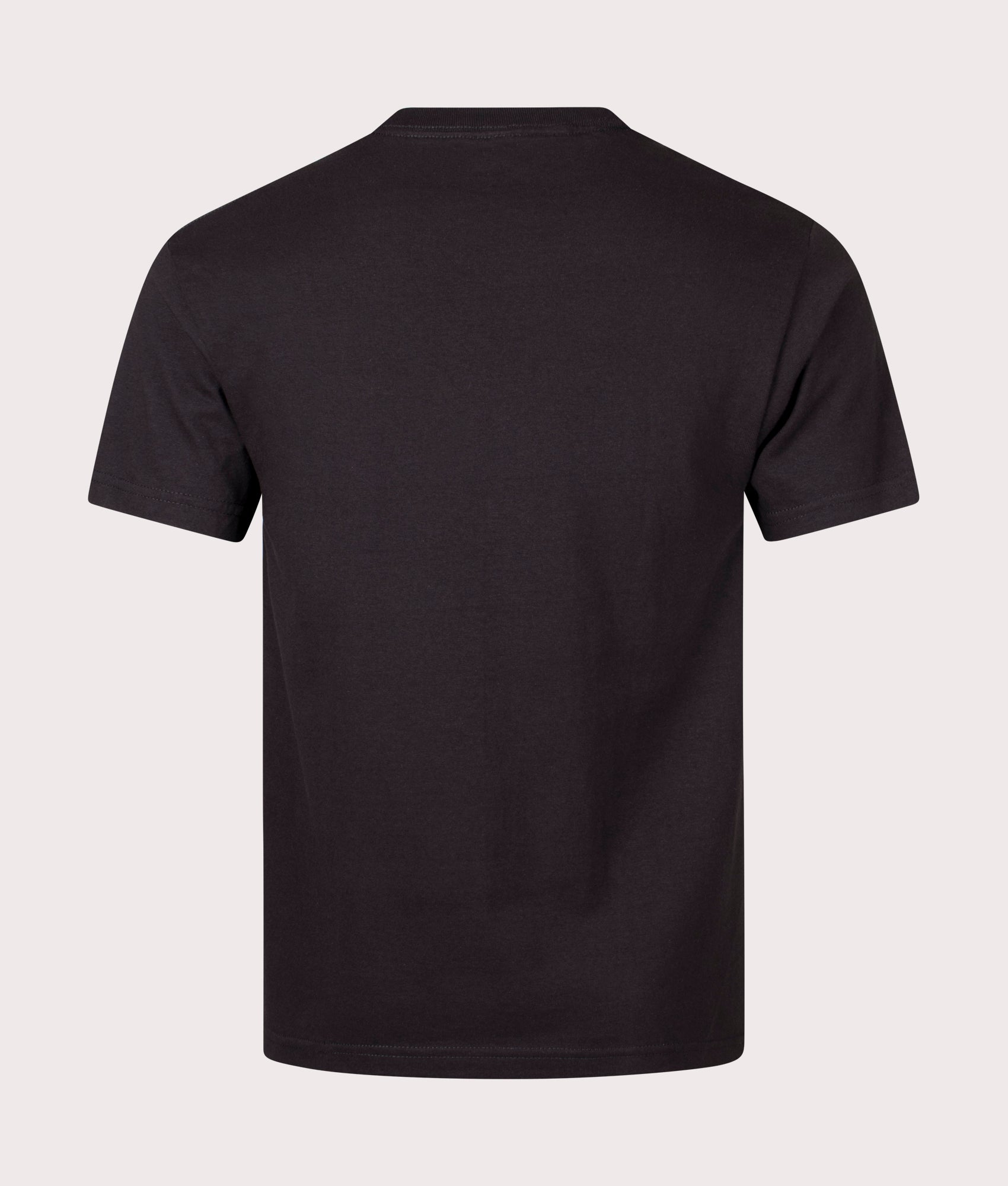 Gift T-Shirt in Black by Pleasures. EQVVS Back Angle Shot.
