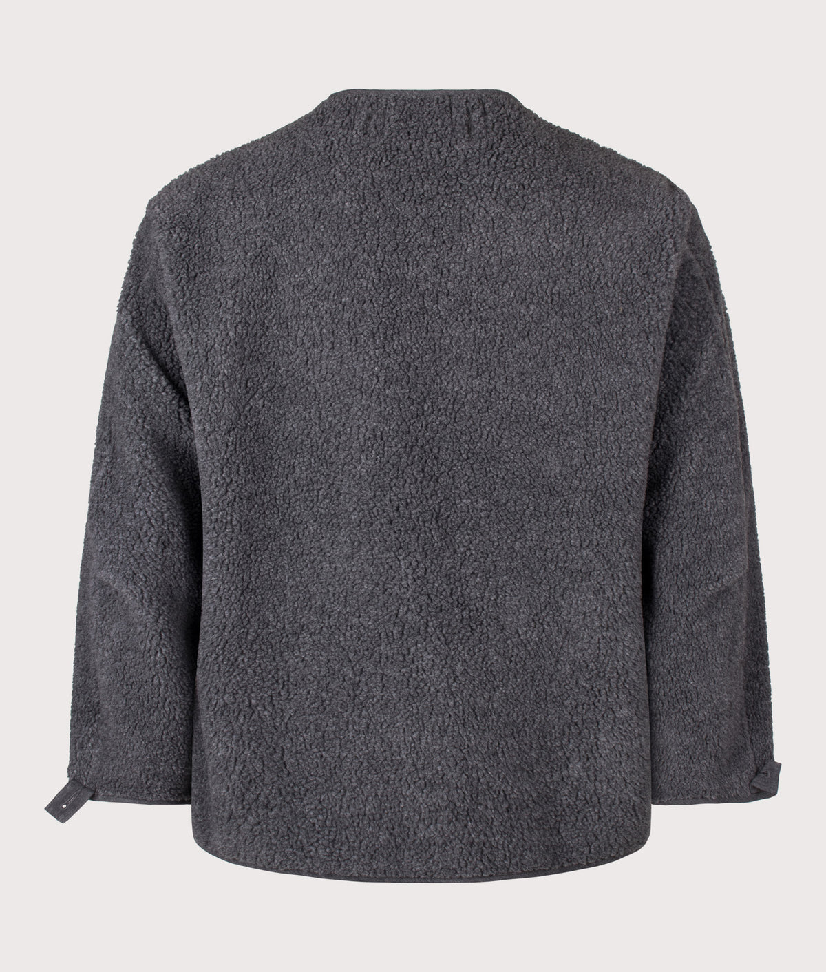 orSlow M-65 Fish Tail Coat Liner in Charcoal Gray at EQVVS Menswear. Back shot.