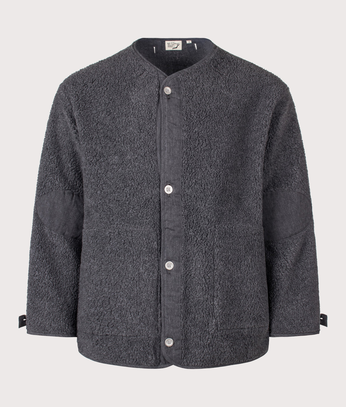 orSlow M-65 Fish Tail Coat Liner in Charcoal Gray at EQVVS Menswear. Front shot.