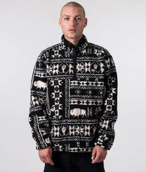 Dickies-Relaxed-Fit-Hays-Quarter-Zip-Fleece-Dark-AOP-EQVVS-Front-Picture