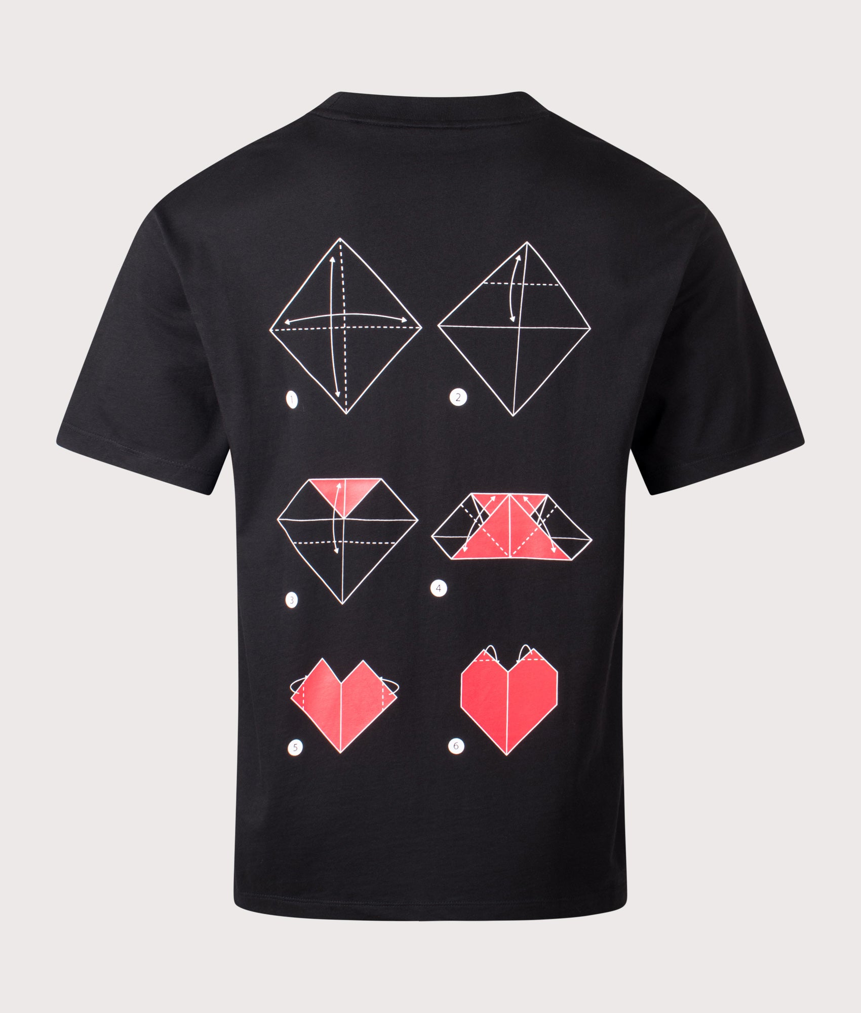 HUGO Relaxed Fit Dalentin T-Shirt in Black at EQVVS Menswear. Back shot.