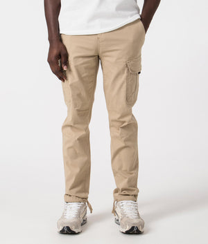 Ripstop Cargo Pants in Stone by Faded. EQVVS front angle shot.