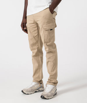 Ripstop Cargo Pants in Stone by Faded. EQVVS side angle shot.