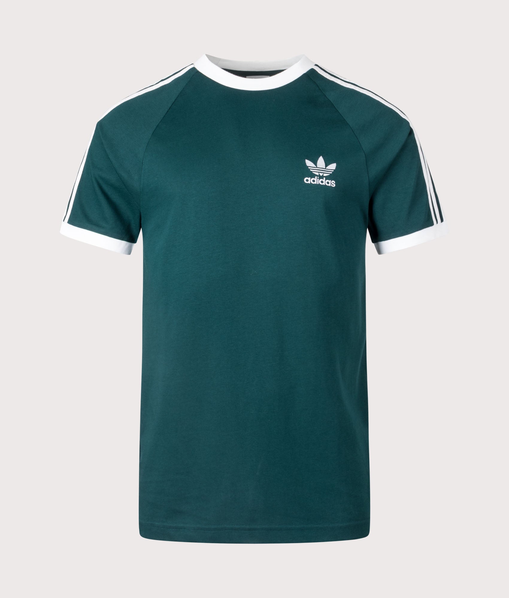 Slim Fit Adicolour 3 Stripes T-Shirt. Shot by EQVVS. Front facing shot.