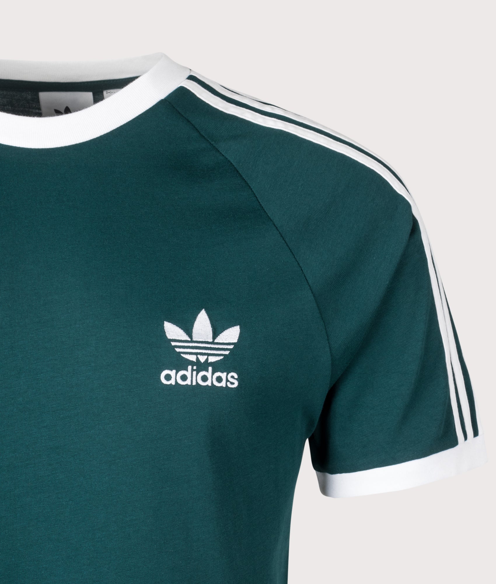 Slim Fit Adicolour 3 Stripes T-Shirt. Shot by EQVVS. Detail shot.