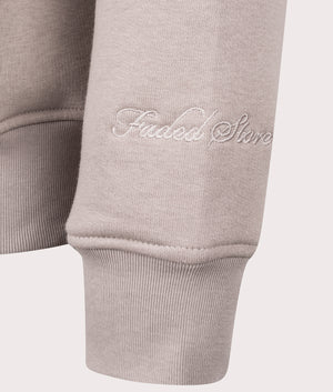 Relaxed Fit Core Hoodie in Digital Mist by Faded. EQVVS Detail Shot.