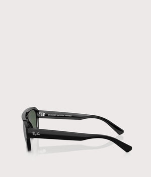 Corrigan-Sunglasses-Black-Dark-Green-Lens-Ray-Ban-EQVVS