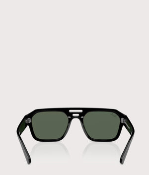 Corrigan-Sunglasses-Black-Dark-Green-Lens-Ray-Ban-EQVVS