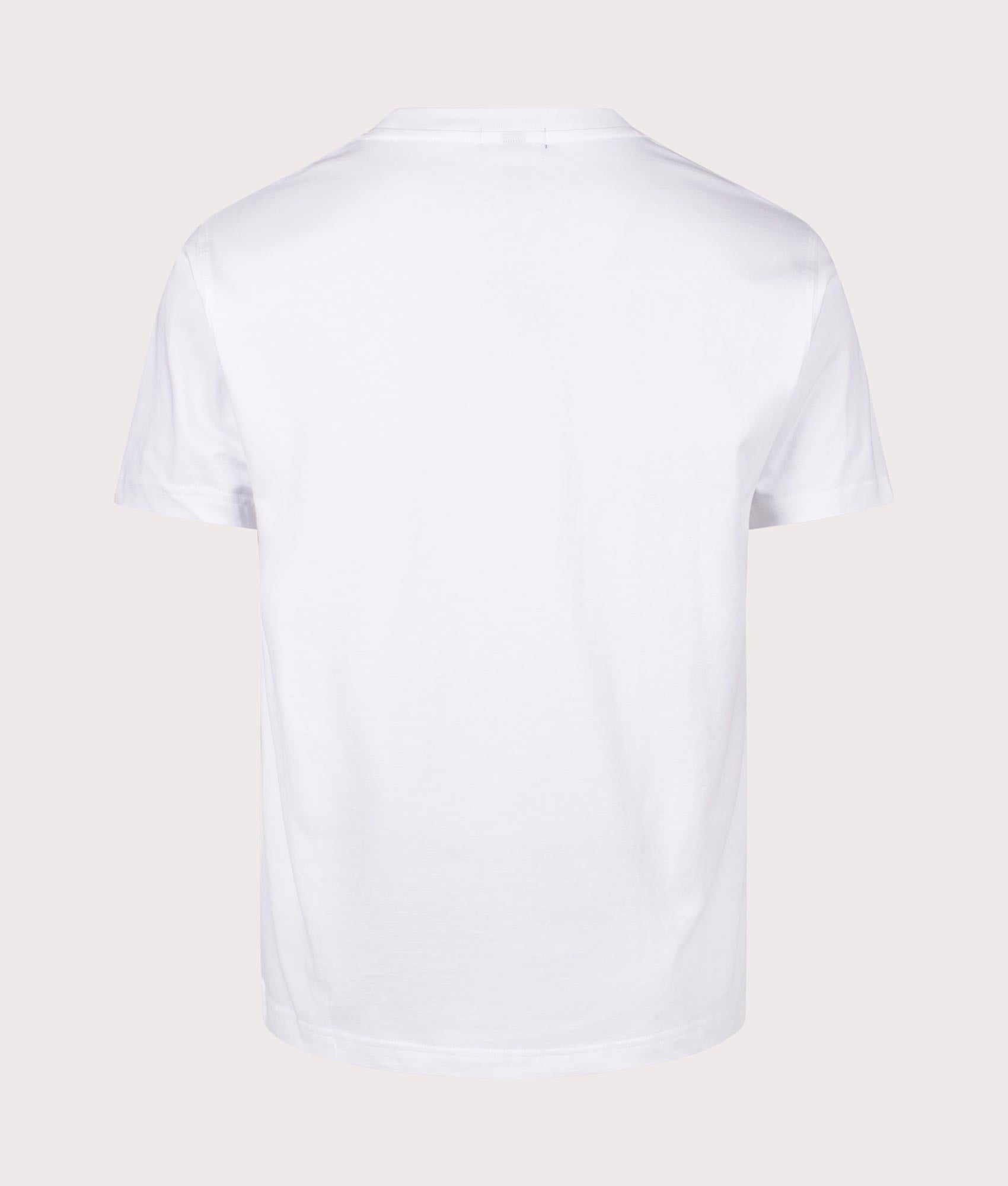 Classic Portal T-Shirt in White by Dime. EQVVS Back Angle Shot.