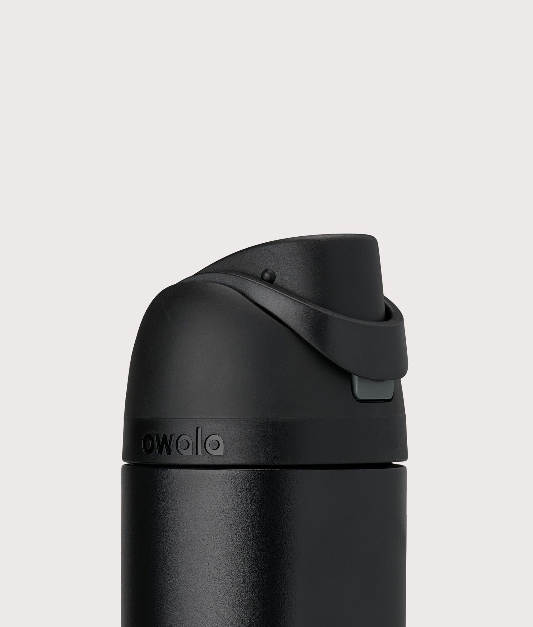 Owala FreeSip® 0.7L / 24-oz Water Bottle in Very Very Dark at EQVVS Menswear. Lid shot.