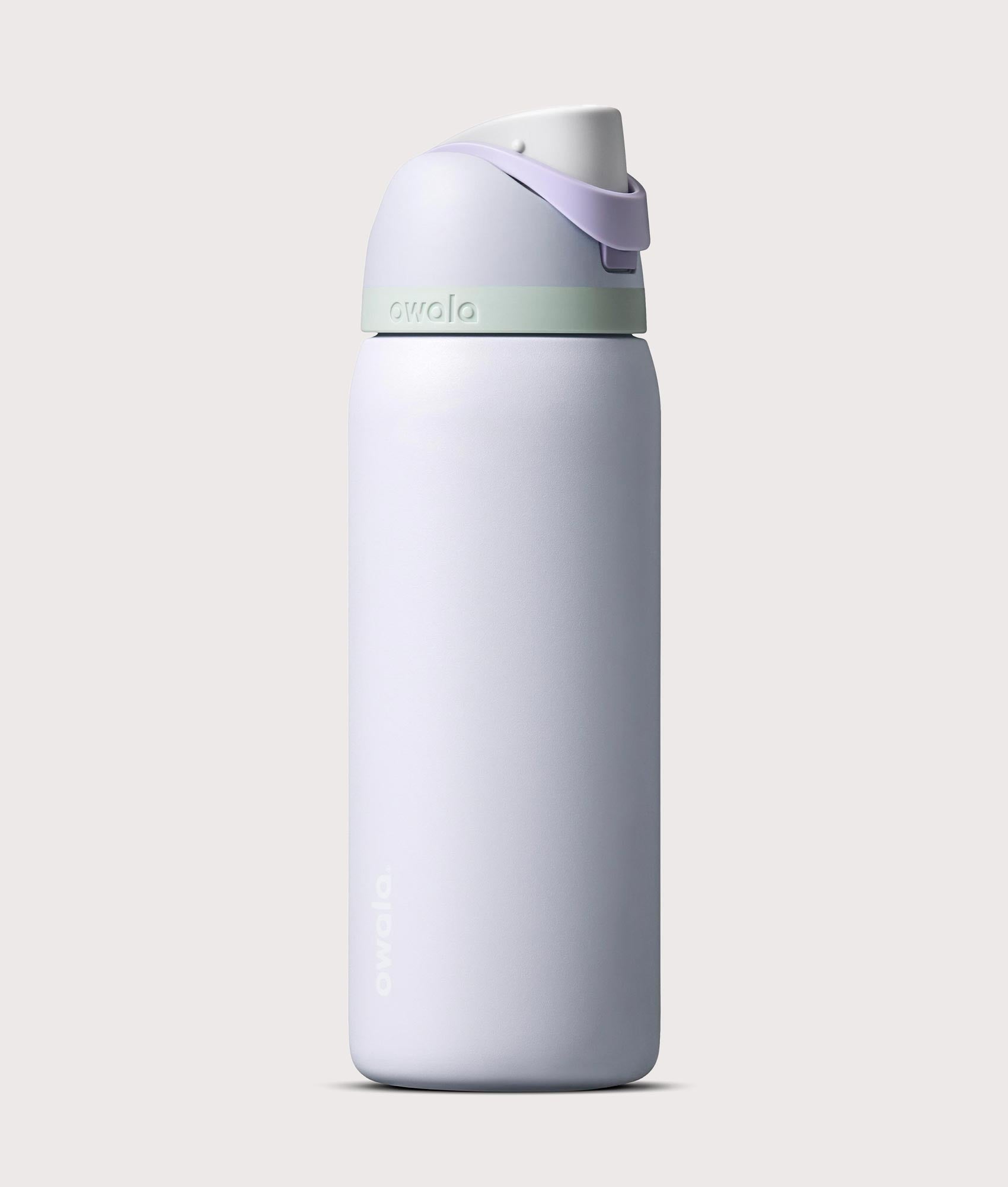 Owala FreeSip® 0.9L / 32-oz Water Bottle in Open Air at EQVVS Menswear. Front shot.