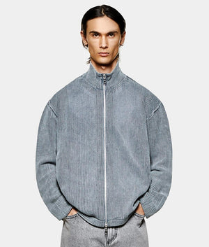 Pigment Dyed Loose Gauge Track Jacket